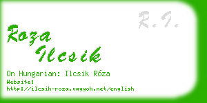 roza ilcsik business card